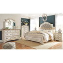 Realyn - Two-tone - Queen Upholstered Panel Bed-Washburn's Home Furnishings
