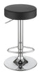 Rec Room/ Bar Tables: Chrome/glass - Adjustable Bar Stool - Black-Washburn's Home Furnishings