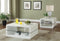 Rectangle 2-shelf Coffee Table - White-Washburn's Home Furnishings