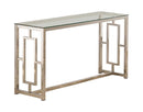 Rectangle Glass Top Sofa Table - Beige-Washburn's Home Furnishings