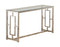 Rectangle Glass Top Sofa Table - Beige-Washburn's Home Furnishings