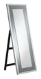 Rectangular Cheval Mirror With Led Light - Pearl Silver-Washburn's Home Furnishings