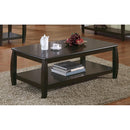 Rectangular Coffee Table With Lower Shelf - Brown-Washburn's Home Furnishings