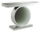 Rectangular Console Table With Circular Base - Pearl Silver-Washburn's Home Furnishings