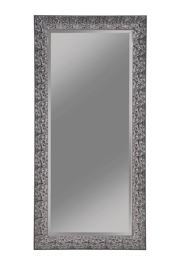 Rectangular Floor Mirror - Black-Washburn's Home Furnishings