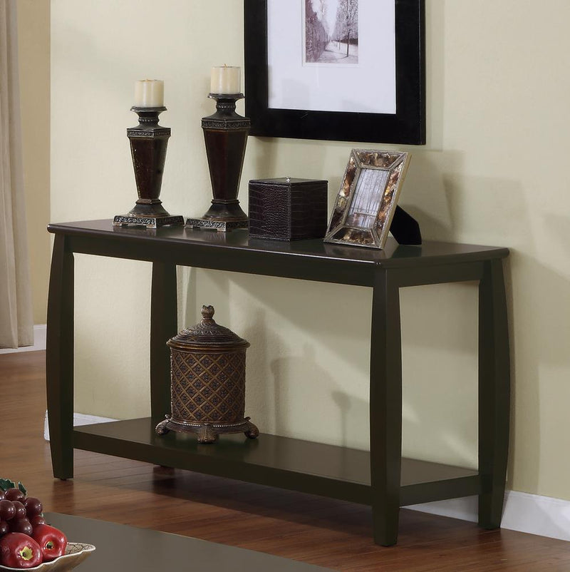 Rectangular Sofa Table With Lower Shelf - Brown-Washburn's Home Furnishings