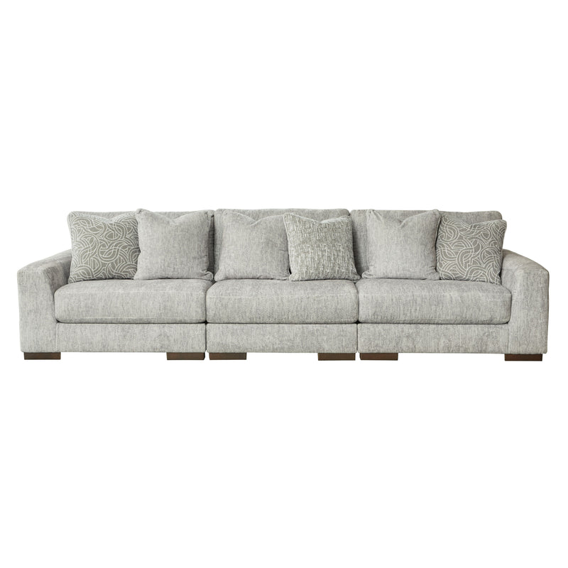Regent Park - Pewter - Left Arm Facing Corner Chair 3 Pc Sectional-Washburn's Home Furnishings