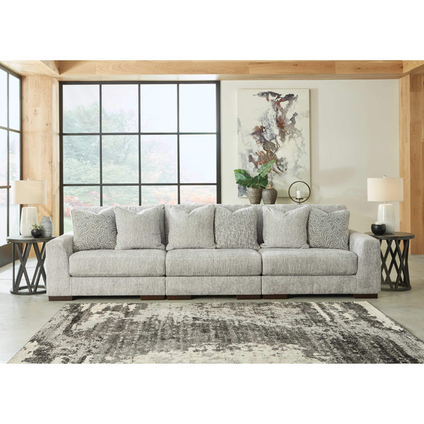 Regent Park - Pewter - Left Arm Facing Corner Chair 3 Pc Sectional-Washburn's Home Furnishings