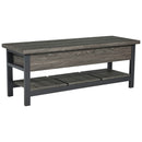 Rhyson - Brown - Storage Bench-Washburn's Home Furnishings