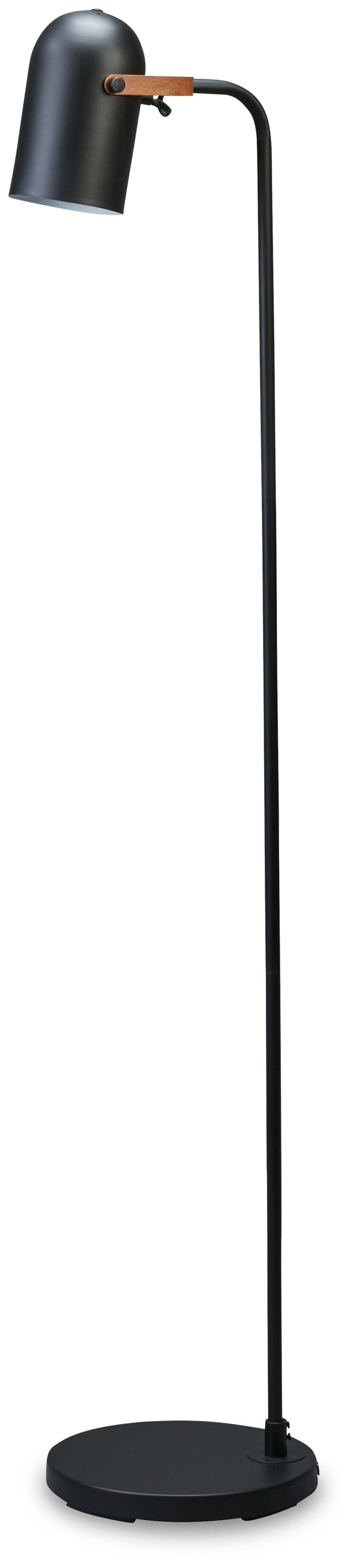 Ridgewick - Black/brown - Metal Floor Lamp (1/cn)-Washburn's Home Furnishings
