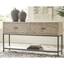 Roanley - Distressed White - Console Sofa Table-Washburn's Home Furnishings