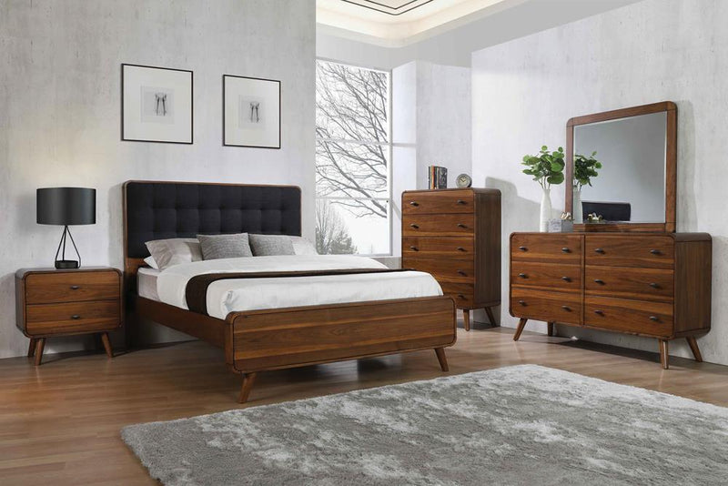 Robyn - Queen Bed - Dark Brown-Washburn's Home Furnishings