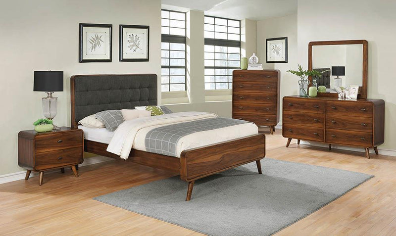 Robyn - Queen Bed - Dark Brown-Washburn's Home Furnishings