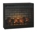 Roddinton - Dark Brown - 2 Pc. - 74" Tv Stand With Electric Infrared Fireplace Insert-Washburn's Home Furnishings
