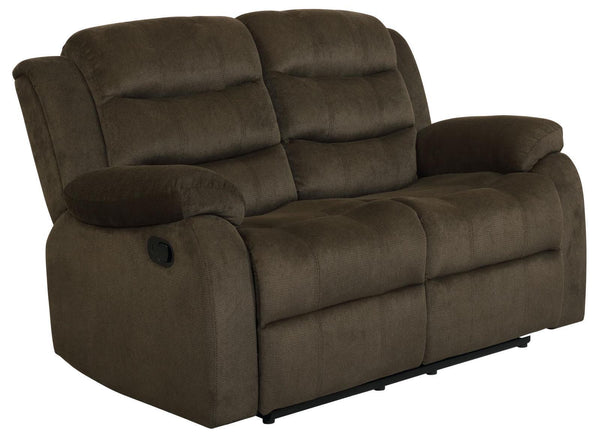 Rodman - Reclining Loveseat - Brown-Washburn's Home Furnishings