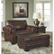 Roleson - Walnut - 2 Pc. - Chair And A Half With Ottoman-Washburn's Home Furnishings
