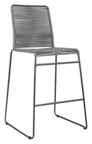 Rope - Woven Bar Stool - Gray-Washburn's Home Furnishings