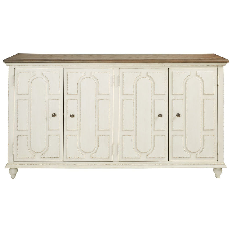 Roranville - Antique White - Accent Cabinet-Washburn's Home Furnishings