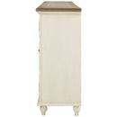 Roranville - Antique White - Accent Cabinet-Washburn's Home Furnishings