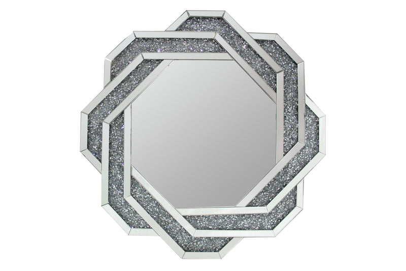 Round Accent Mirror - Pearl Silver-Washburn's Home Furnishings