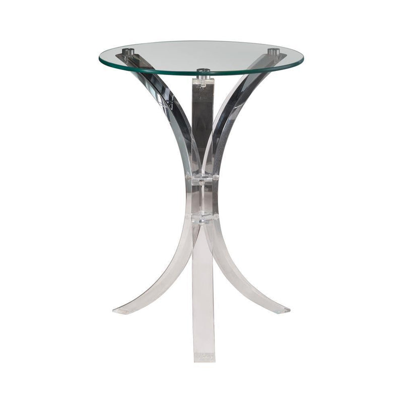 Round Accent Table - Clear-Washburn's Home Furnishings