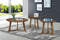 Round Table Set - Light Brown-Washburn's Home Furnishings