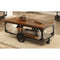 Roy - Coffee Table With Casters - Brown-Washburn's Home Furnishings