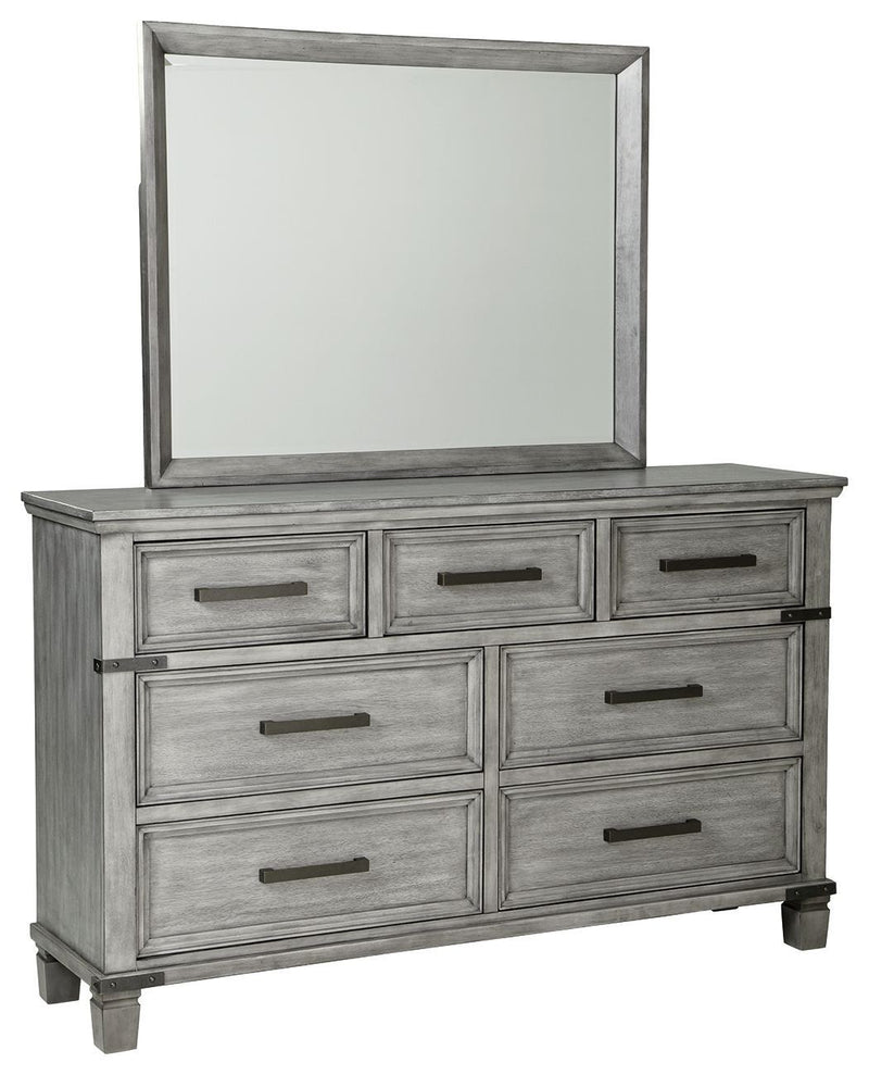 Russelyn - Gray - Dresser, Mirror-Washburn's Home Furnishings