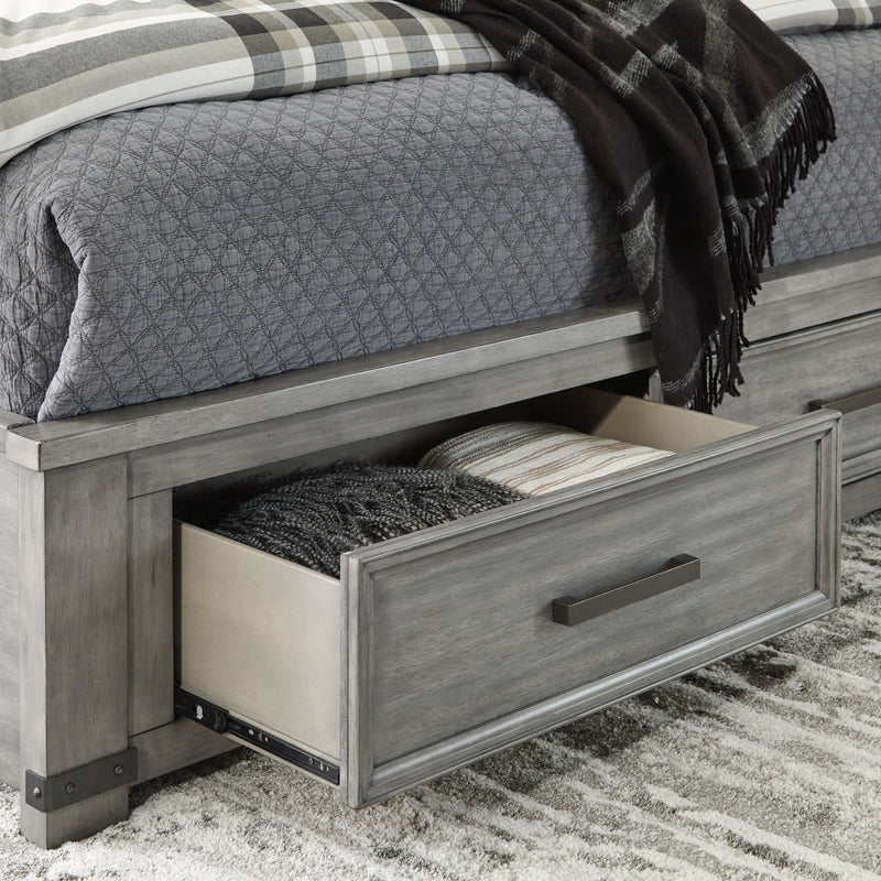 Russelyn - Gray - Queen Storage Bed-Washburn's Home Furnishings