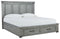 Russelyn - Gray - Queen Storage Footboard-Washburn's Home Furnishings