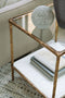 Ryandale - Antique Brass Finish - Accent Table-Washburn's Home Furnishings