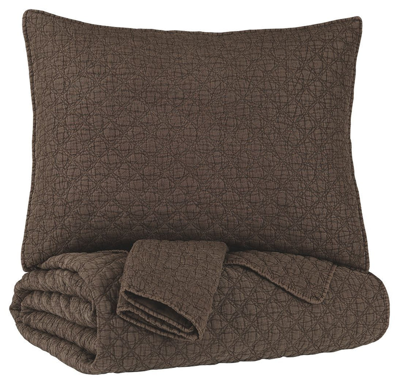 Ryter - Brown - Twin Coverlet Set-Washburn's Home Furnishings