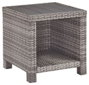 Salem - Gray - Square End Table-Washburn's Home Furnishings