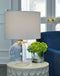 Samder - White - Glass Table Lamp (1/cn)-Washburn's Home Furnishings