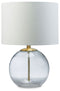Samder - White - Glass Table Lamp (1/cn)-Washburn's Home Furnishings