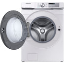 Samsung 4.5 cu. ft. Large Capacity Smart Front Load Washer with Super Speed Wash - White-Washburn's Home Furnishings