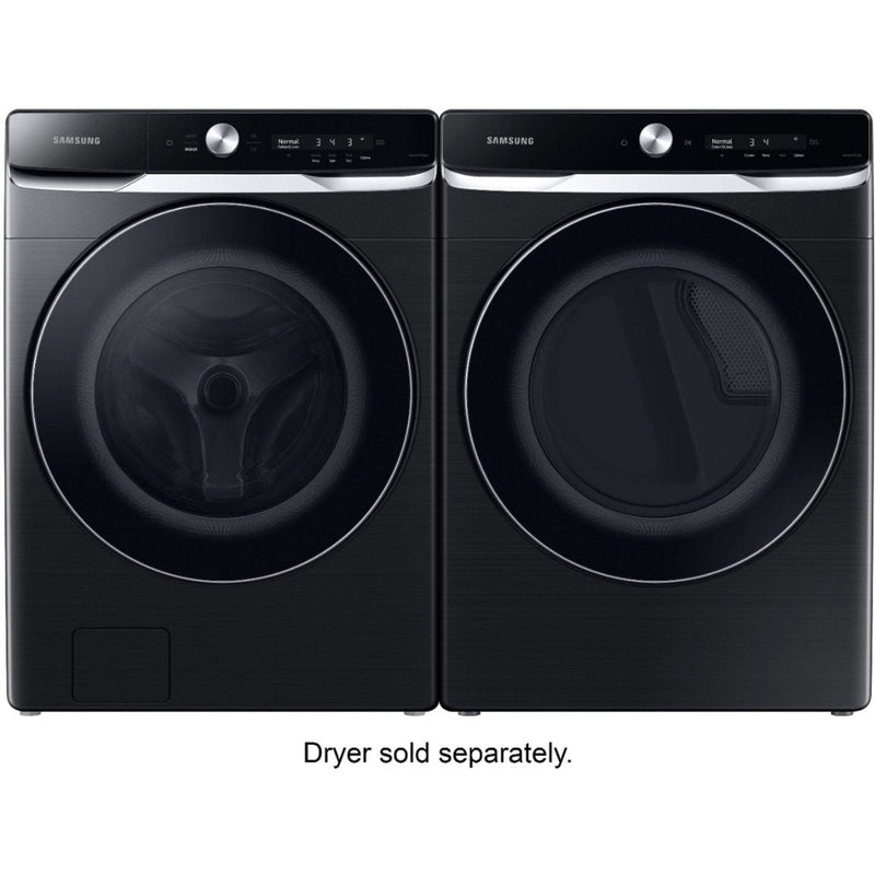 Samsung 5.0 cu. ft. Extra-Large Capacity Smart Dial Front Load Washer in Brushed Black-Washburn's Home Furnishings