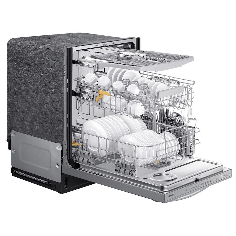 Samsung Smart 42dBA Dishwasher with StormWash+™ and Smart Dry in Stainless Steel-Washburn's Home Furnishings