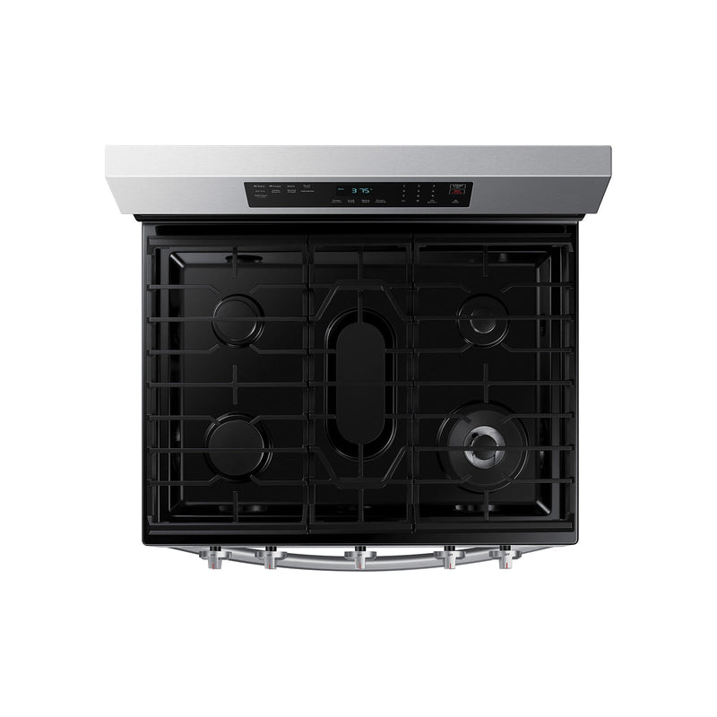 Samsung Smart Freestanding Gas Range in Stainless Steel with Air Fry-Washburn's Home Furnishings
