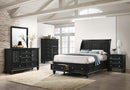 Sandy Beach - California King Bed - 57.25 - Black-Washburn's Home Furnishings