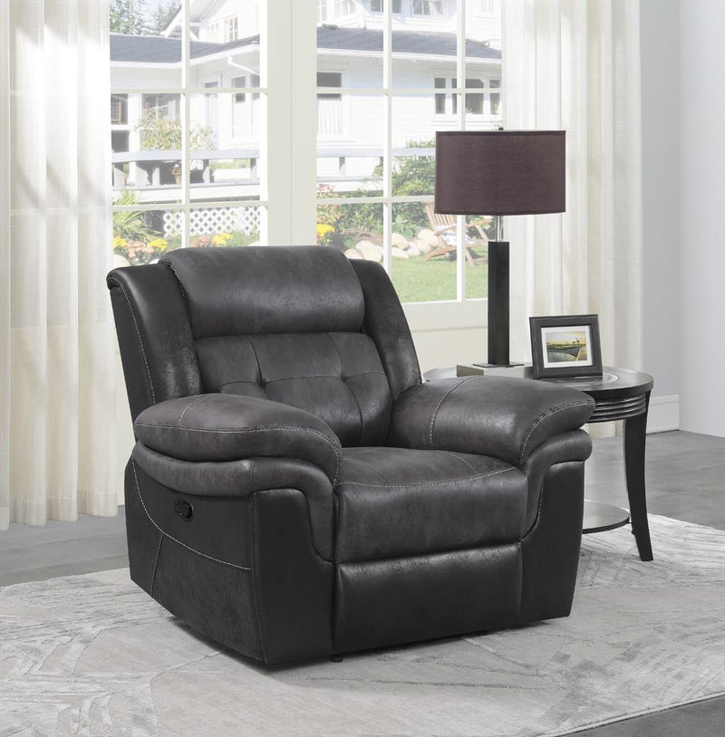 Saybrook - Recliner - Black-Washburn's Home Furnishings