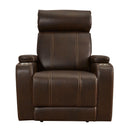 Screen Time - Walnut - Power Recliner-Washburn's Home Furnishings