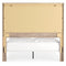 Senniberg - Light Brown/white - Queen Panel Bed-Washburn's Home Furnishings