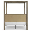 Shallifer - Brown - Queen Canopy Bed-Washburn's Home Furnishings