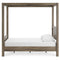Shallifer - Brown - Queen Canopy Bed-Washburn's Home Furnishings