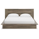 Shallifer - Brown - Queen Panel Bed-Washburn's Home Furnishings