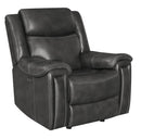 Shallowford - Power Recliner - Black-Washburn's Home Furnishings