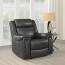 Shallowford - Power Recliner - Black-Washburn's Home Furnishings