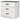 Shawburn - White/dark Charcoal Gray - Three Drawer Chest - Vinyl-wrapped-Washburn's Home Furnishings