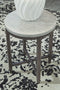Shybourne - Gray/aged Bronze - Round End Table-Washburn's Home Furnishings